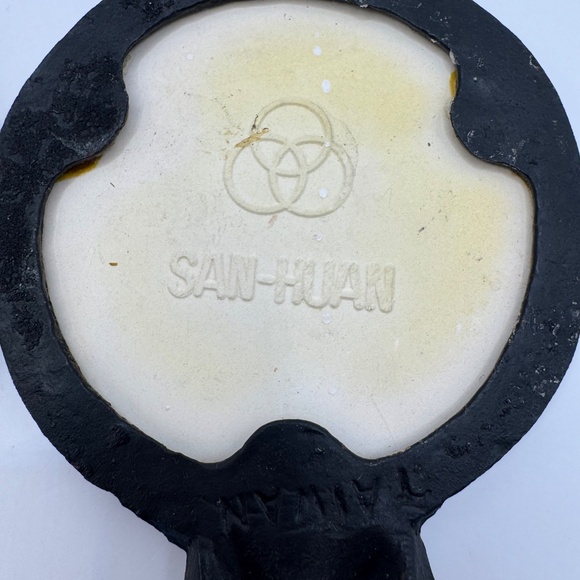 Vintage Cast Metal and Ceramic Tile Spoon and Fork Kitchen Decor. Coffee and Tea - Picture 5 of 7